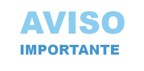 aVISO IMPORTANTE
